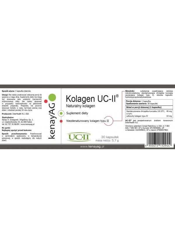 KOLAGEN UC-II® (30 KAPSUŁEK) KOLAGEN UC-II® (30 KAPSUŁEK)