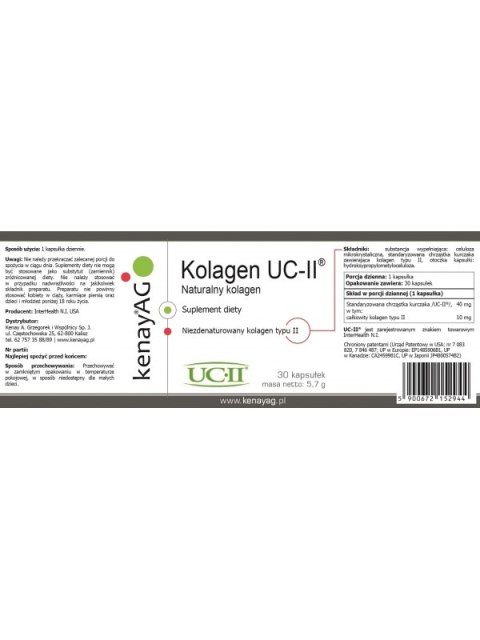 KOLAGEN UC-II® (30 KAPSUŁEK) KOLAGEN UC-II® (30 KAPSUŁEK)