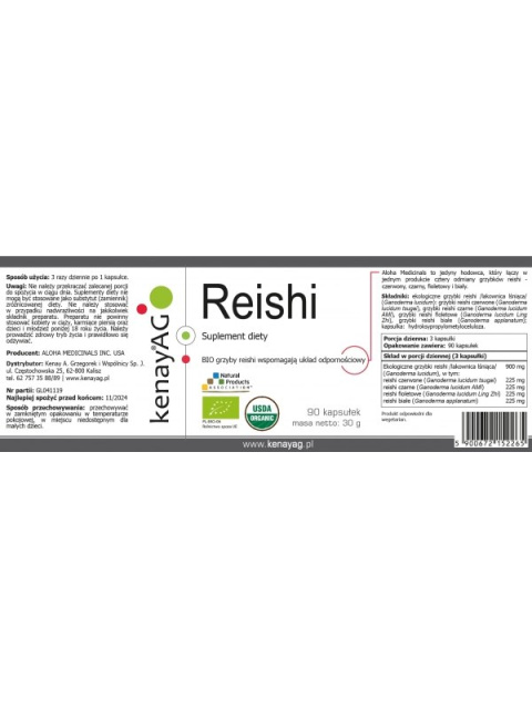 REISHI BIO (90 KAPSUŁEK) REISHI BIO (90 KAPSUŁEK)