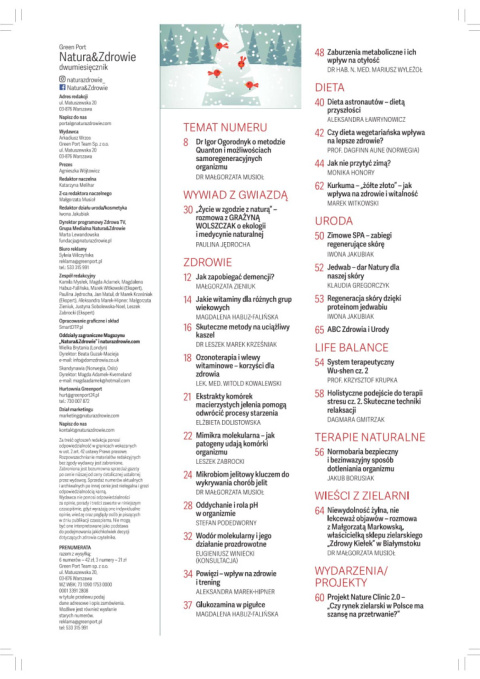 Czasopismo Natura i Zdrowie styczeń - luty 2024