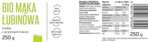 Ekologiczna mąka łubinowa Ekologiczna mąka łubinowa