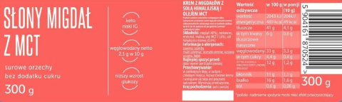 Krem słony migdał Krem słony migdał