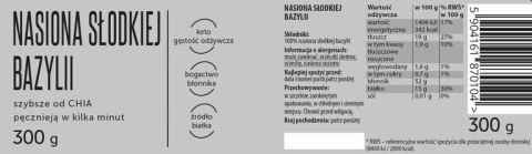 Nasiona słodkiej bazylii