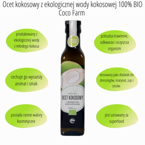 Ocet kokosowy 100% BIO