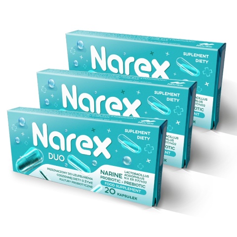 Probiotyk Narine Narex Duo 20 kapsułek Probiotyk Narine Narex Duo 20 kapsułek